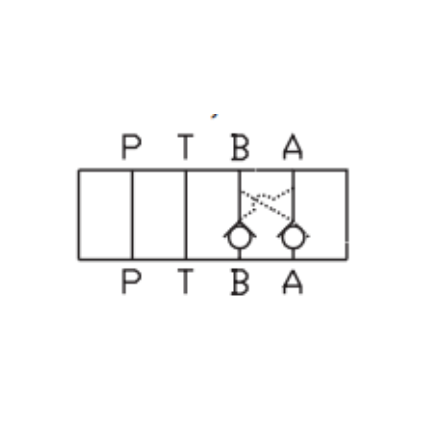 Válvula modular doble retención de carga pilotada cetop 3 (TN 6)