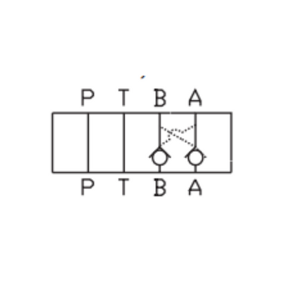 Válvula modular doble retención de carga pilotada cetop 3 (TN 6)